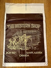 Gift Bag The Western Shop Banff, Alberta Canada Advertising Bag