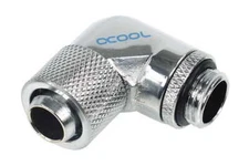 Alphacool HF 13/10 screw-on nozzle 90° rotatable G1/4 Chrome 17074 4250197170741