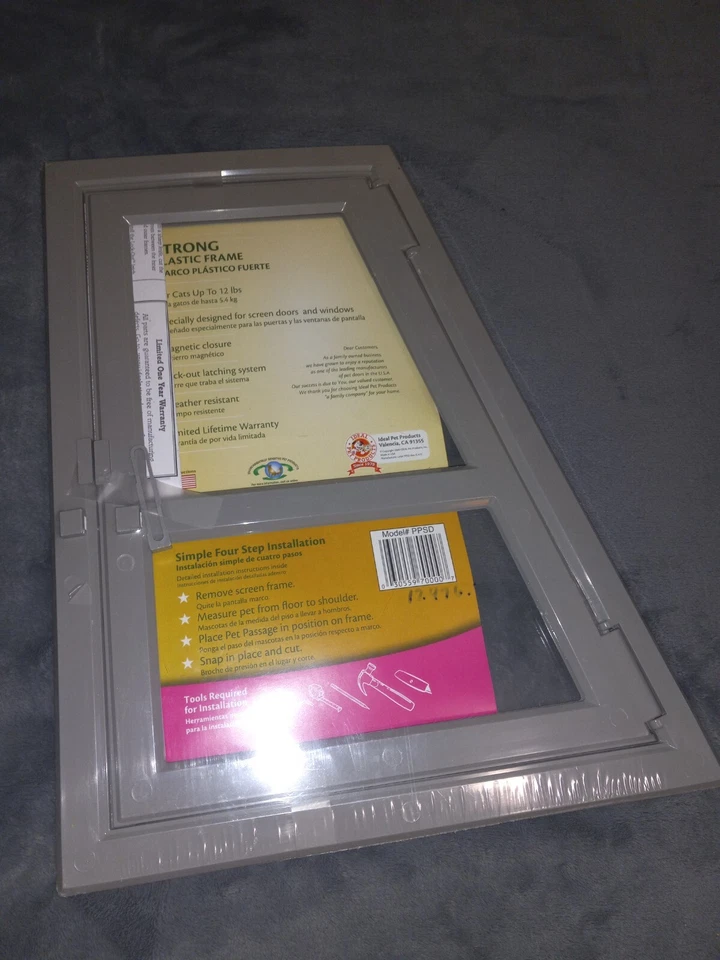 Puerta de pantalla de paso ideal para mascotas 7,25" x 14,5" apertura - ¡NUEVA! Foto 2 de 4