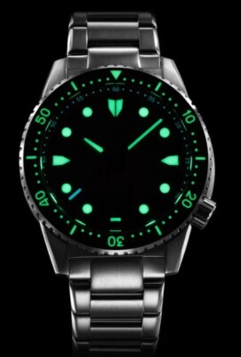 Zelos MAKO V3 300M DIVER STEEL AVENTURINE 40mm Automatic Watch | eBay