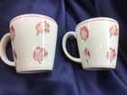 2 WAVERLY GARDEN ROOM LANE FLORAL MUGS tulips! NEVER USED! NEW! EXCELLENT! — photo 5