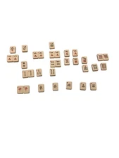 Mah Jong Replacement Tiles Burgundy/Red Back American Vintage