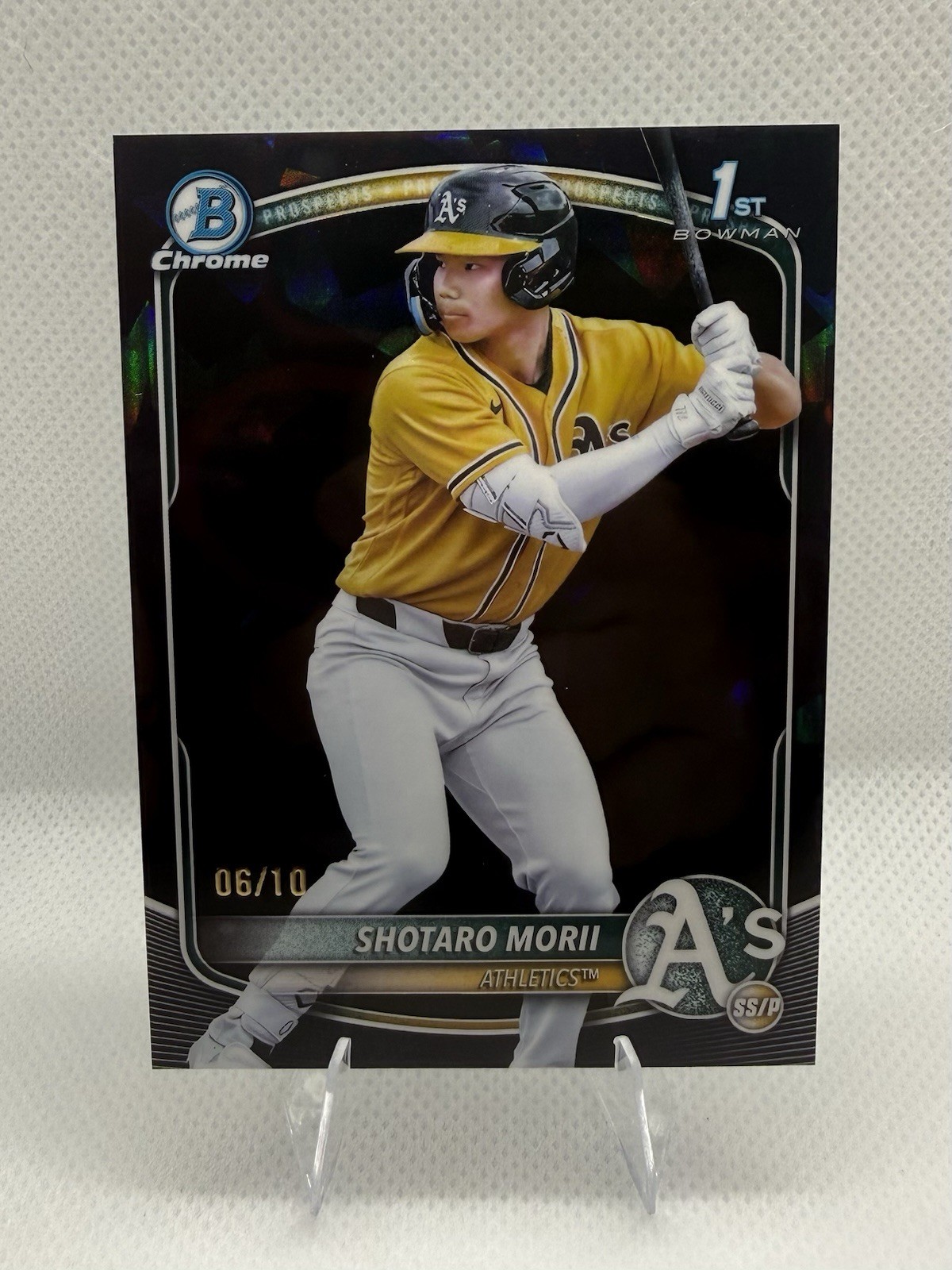 2025 Bowman Chrome Sapphire Edition Shotaro Morii #BCP-170 (RC) Black /10