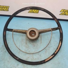 Steering Wheel 18 Black W Horn Ring Fits 1953 Ford 1325410