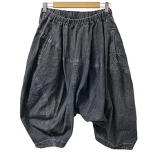 BLACK COMME des GARCONS Penguin Sarouel Denim Pants Size S Black Women USED