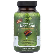 Irwin Naturals, Concentrated Maca Root and Ashwagandha, 75 Liquid Soft- Exp 6/26
