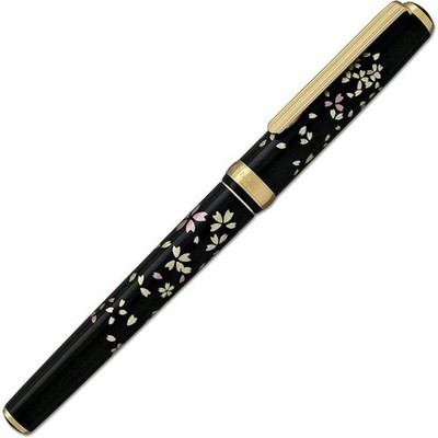 Platinum fountain pen maki e fountain pen Biko collection Kanazawa foil cherry b