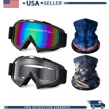 4 Pcs Dirt Bike ATV Motorcycle Motocross Off-road Ski Goggle Breathable Face