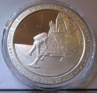 US 2019 Apollo 11 - 1 Troy oz Silver Round 50th Anniversary- One Small Step