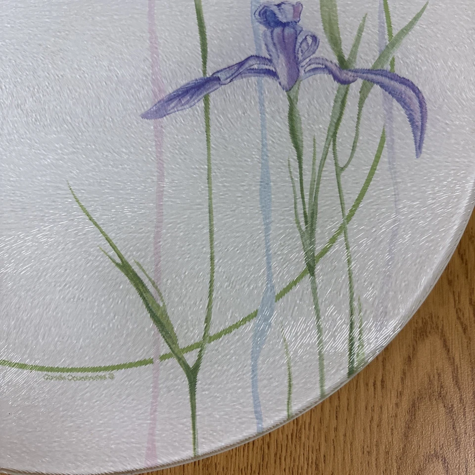 Corelle Coordinates 13” Lazy Susan Home Glass Collection - Shadow Iris - Image 2 of 4