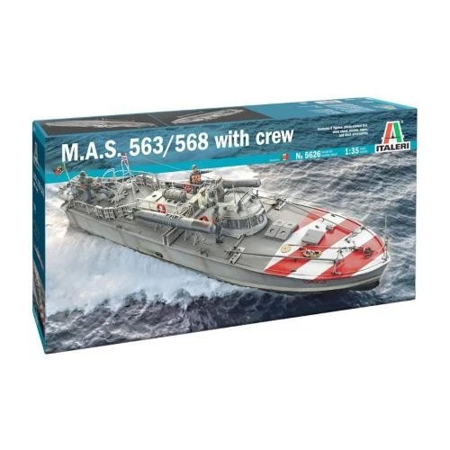1:35 Italeri M.A.S. 568 4A Serie With Crew M.A.S. Crew & Acc.Includ.Kit IT5626 M - Immagine 2 di 2