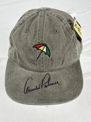 Arnold Palmer Signed Hat Ahead Headgear Palmer Course Design Co. Strapback NWT