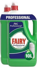 2 x 5 Litre Fairy Original Professional Washing Up Liquid Detergent Manual 3.80 per litre