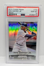 2015 Panini SILVER PRIZM #154 Ken Griffey Jr Seattle Mariners PSA 10 LOW POP
