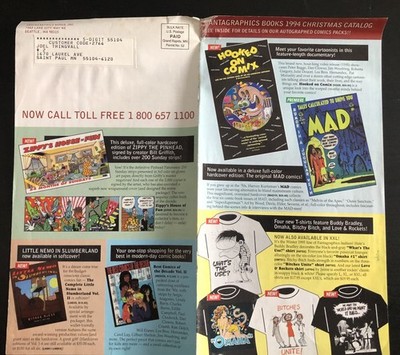FANTAGRAPHICS BOOKS 1994 CHRISTMAS CATALOG - 16 pages