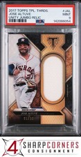 2017 TOPPS TRIPLE THREADS UNITY JUMBO RELIC #JAL JOSE ALTUVE #/36 POP 1 PSA 9