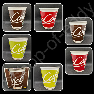 7 x McDonalds McCafe Tasse Becher 2008 Cafe Kaffee Sammelglas McDonald s