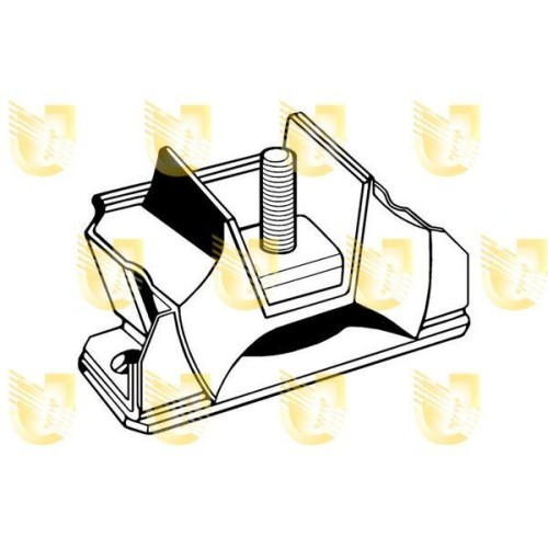 Support moteur Unigom 395121 avant droit pour éliminer les vibrations