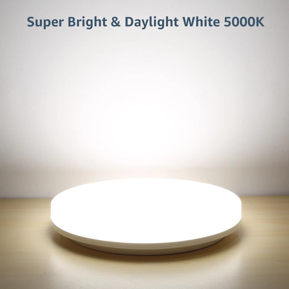 8.7 inch Flush Mount LED Ceiling Light for Bathroom, Waterproof, 5000K Daylig... - Image 3 of 4