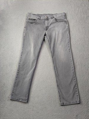 Mott & Bow Jeans Mens 38x32 Slim Gray Cotton Stretch