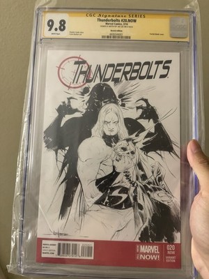 Marvel Thunderbolts #20 Sketch Of Sentry Killing Superman By Jae Lee CGC 9.8