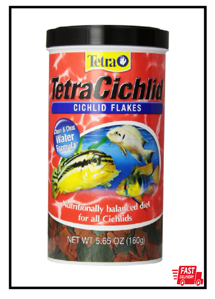 Tetracichlid Cichlid Flakes, Fish Food, Clear Water Advanced Formula, 5.65 Ounce