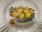 Beautiful Vintage Earthenware Italian Lemon Motif Round Platter 17 3/4” — photo 2