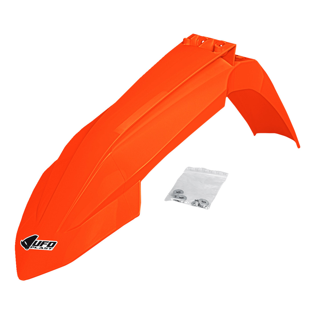 Garde boue avant orange fluo UFO pour KTM SX et SXF idéal pour le motocross sur circuit
