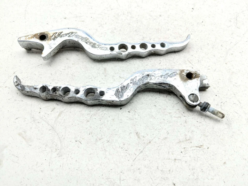 99-07 Suzuki Hayabusa GSX1300R Aftermarket Clutch Brake Levers Chrome - Image 3 of 4