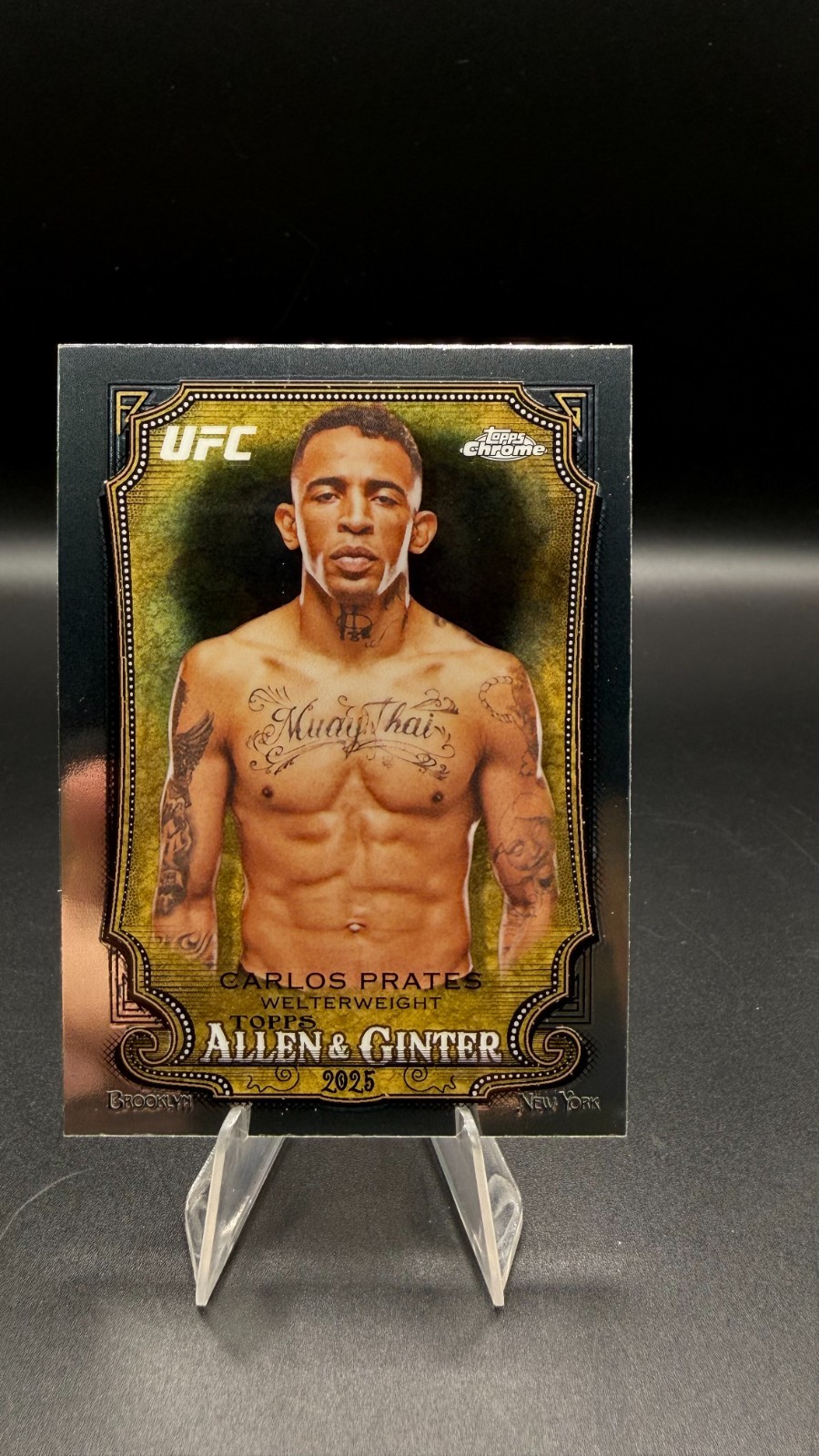 Carlos Prates #AG-11 Ufc Cards 2026 Topps Chrome UFC Allen And Ginter trading card — raw and PSA graded price guide