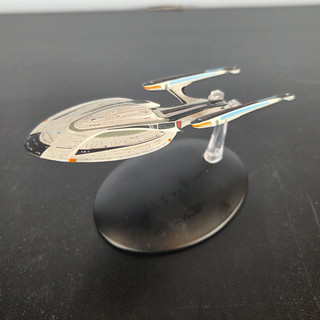 Eaglemoss Star Trek Enterprise F STO livery Starship Model on Stand