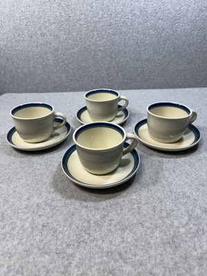 Vintage Pfaltzgraff  Replacement Stoneware Cups with Saucers Set of 4
