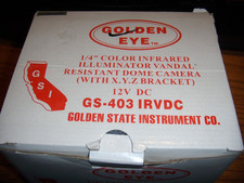 GOLDEN EYE SECURITY CAMERA 12V  GS-403 IRVDC DOME COLOR INFRARED  3