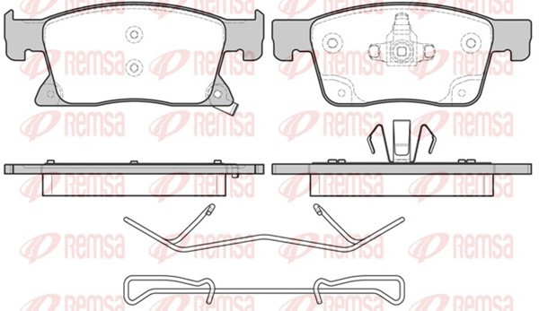 Bremsbelagsatz Scheibenbremse Remsa 1679.02 FüR Opel Astra B16 Sports Tourer CNG-image