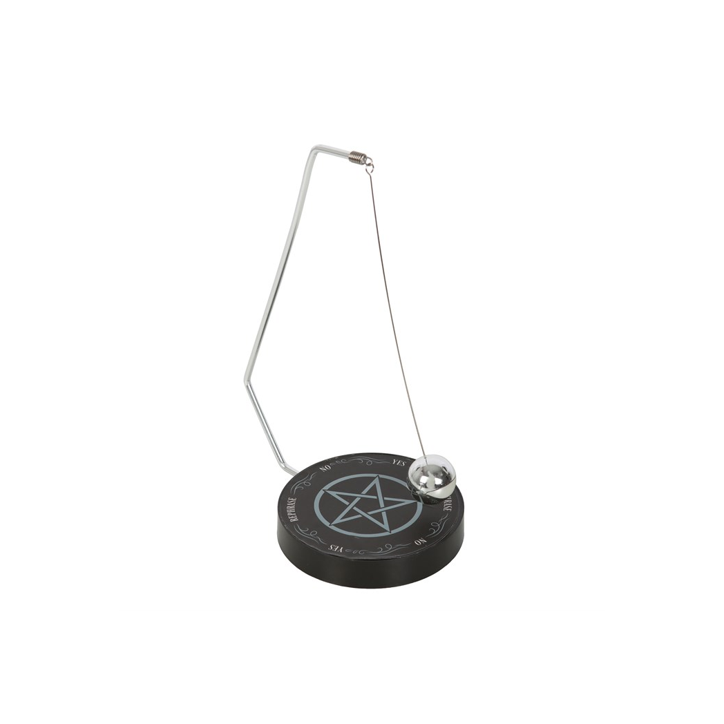 Kdmd Unisex Silver Gothic Pentagram Pendulum Decision Maker In - Image 2