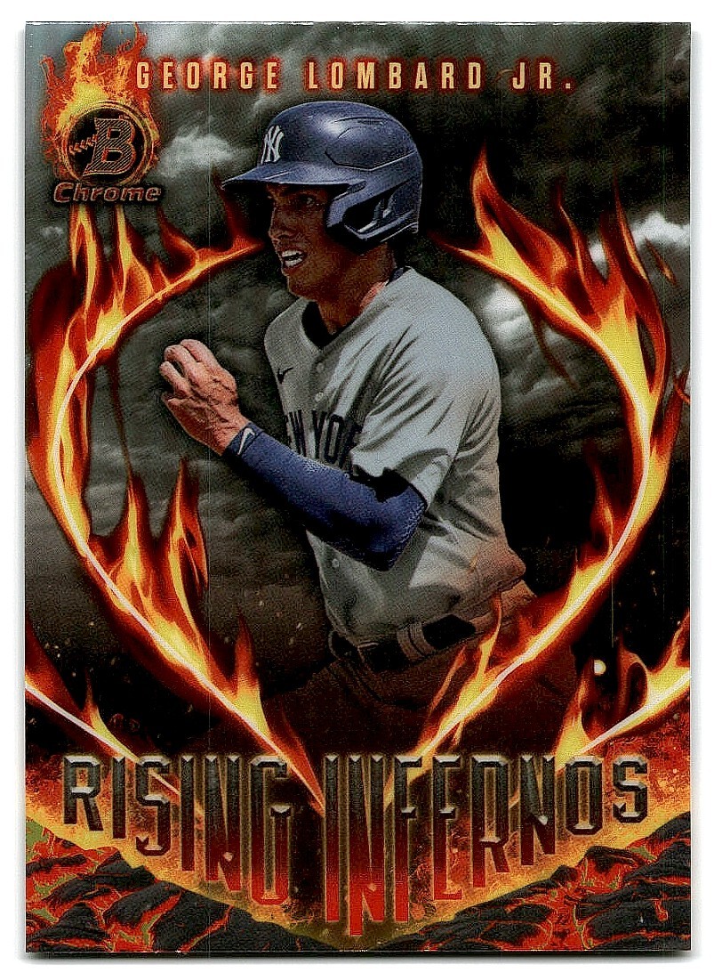 2024 BOWMAN RISING INFERNO GEORGE LOMBARD JR, NEW YORK YANKEES #RI15