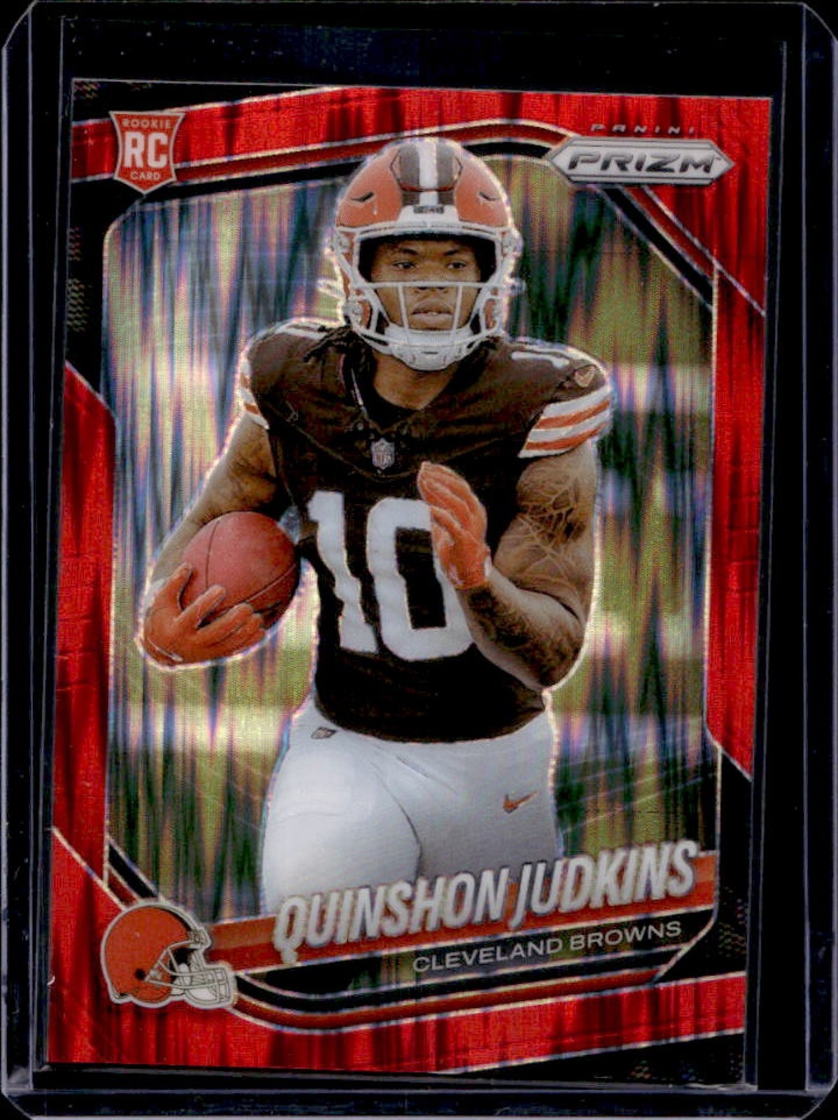 2025 Panini Prizm Quinshon Judkins RC Red Flash Rookie #313 Browns