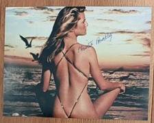 Christie Brinkley "Uptown Girl" Model Hand Signed Photo AFTAL COA