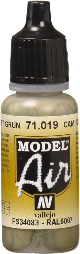 Vallejo Model Air Камуфляжная темно-зеленая акриловая краска 71019 объемом 17 мл 1790₽