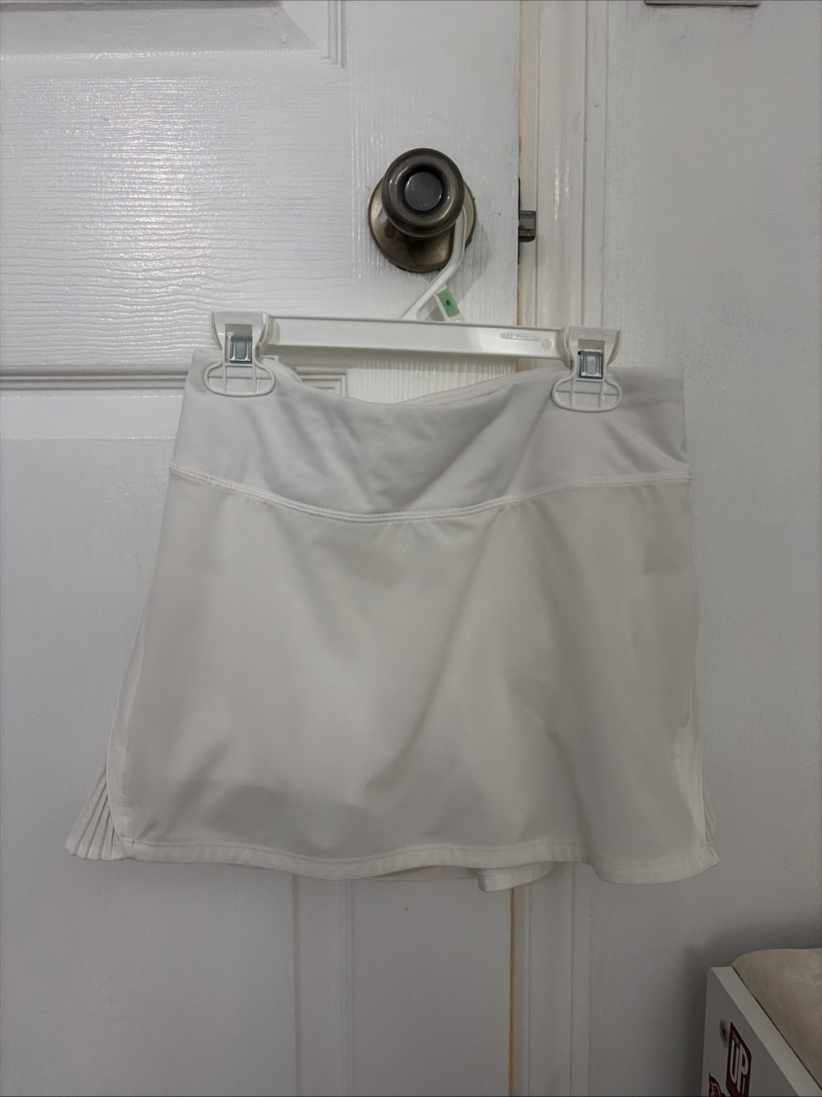 White Lululemon Skort Athletic Workout Skirt With Pockets Size Two Xs