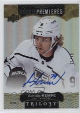 2017-18 Upper Deck Trilogy Rookie Premieres Level 3 21/49 Adrian Kempe Auto 2rd
