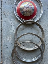 Lincoln Zephyr Hub Cap And 4-chrome Trim Rims Lincoln Zephyr Hub Cap And 4-chrome Trim Rims
