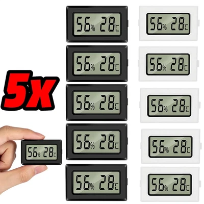 5x Digitales Thermo-Hygrometer Thermometer Luftfeuchtigkeit Temperaturmessgerät - Bild 1 von 4