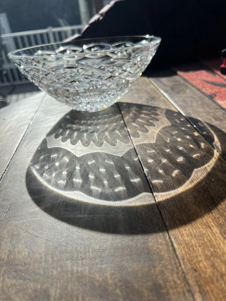 Центральный элемент Waterford Crystal Oval ~ диаметр 8 1/2 дюйма Высота x 4 дюйма - Изображение 2 из 4