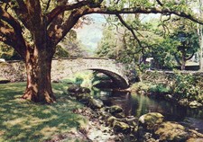 ENGLAND POSTCARD Pelter Bridge The Lake District Cumbria UK J Arthur Dixon