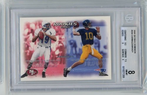 2000 Skybox Dominion TOM BRADY #234 RC Rookie Patriots BGS 8 NM-MINT O265
