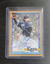 2026 Topps Series 1 Ian Seymour Rookie 1991 Topps On Card Auto #31/50 Gold 