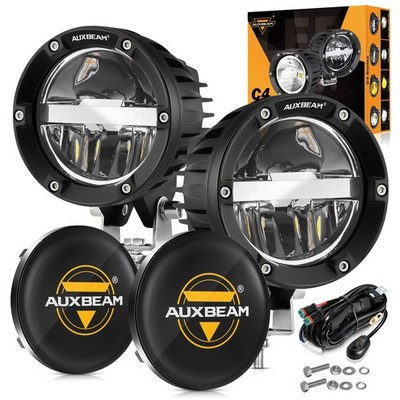 Auxbeam 4inch Hi/Lo/Combo Beam,Road LED Offroad Light for Truck 4WD SUV ATV UTV