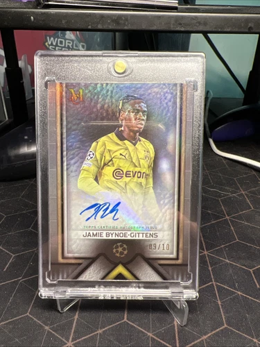Jamie Bynoe-Gittens 2023-24 Topps Museum Collection UEFA Auto /10