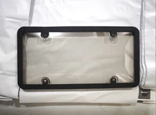 2X Unbreakable License Plate Covers+Frames Auto Tag Shield Protector Front Rear